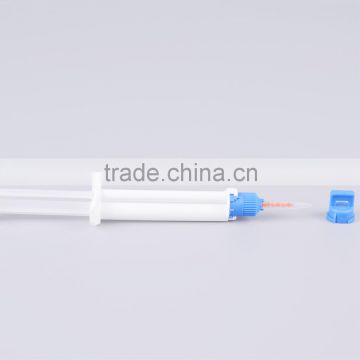 Premium dual barrel syringe in teeth whitening within gel