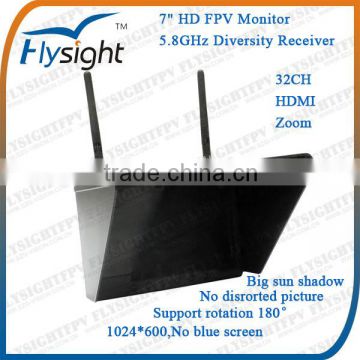 D548 7" LCD 32CH 5.8GHz FPV Dual Receiver Video Monitor with HDMI Input for MQX Quadcopter