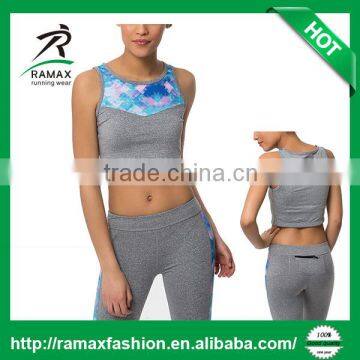 Ramax Custom Women Sports Print Crop Tank Tops For Yoga Wear