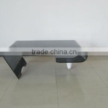 stylish design black tempered glass coffee table