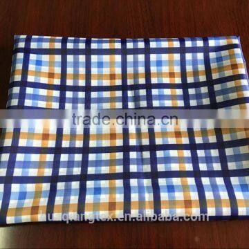 polyester taffeta 190t plaid print fabric for linings