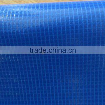 320gsm 500D*500D 9*9 100% polyester yarn with pvc coating,flame retardant,ultra violet protection,blue PVC tarpaulin sheeting