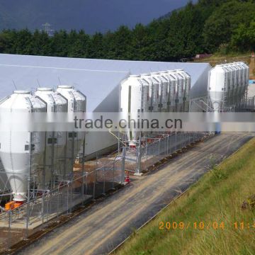 Fibreglass silo for poultry and livestock farm