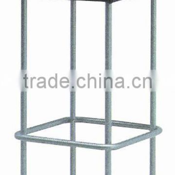 Steel bar stool with sponge and black leather