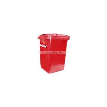 Plastic trash can by rotomolded
