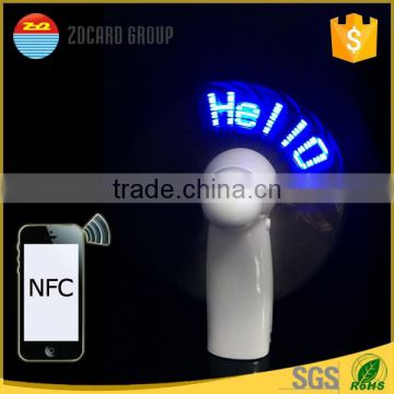 LED Flashing message NFC programmable Fan