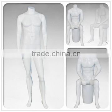 Headless Fiberglass male mannequin for display high-end dummy doll male on sale