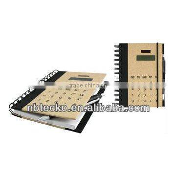 Hot sell notebook with calculator cover