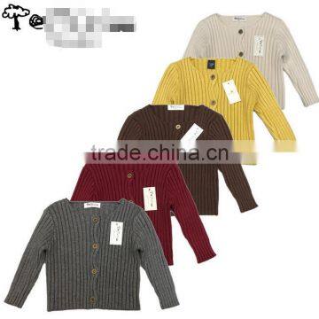 YD8362winter kid sweater solid color knit fashion children sweater