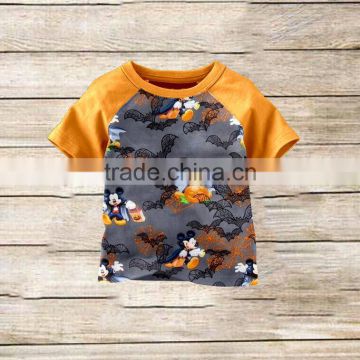 wholesale Baby Boutique Clothes Children Short Sleeve Shirt boy halloween printed shirt