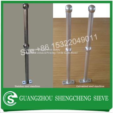 Galvanised cored angle stanchion wholesaler
