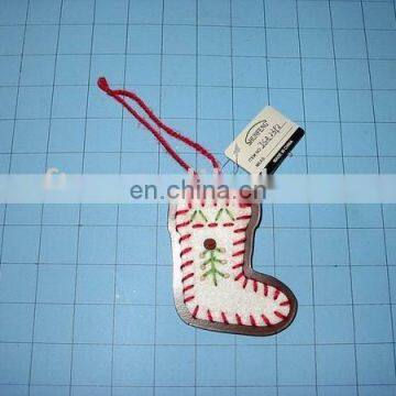 christmas embroidery felt hanging stocking