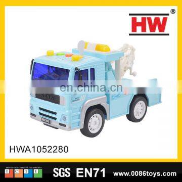 New design 1:20 plastic cartoon toy wrecker truck for kids
