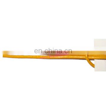 Leather Cords 2.5mm (two and half mm) round, regular color - yellow. Weight: 550 grams. CWLR25006