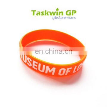 Make your own design silicone rubber bracelet, Colorful silicone material customized wristband