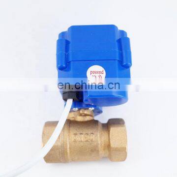 CWX-15 3/4" DN20 5VDC Water Motorized Water Ball Valve 2 way Electrical MINI Ball Valve CR-01/CR-02/CR-05 2/3/5-Wires