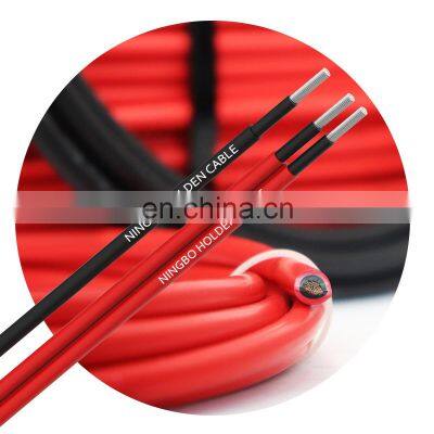 TUV solar pv wire one two core tinned copper red black dc photovoltaic cable