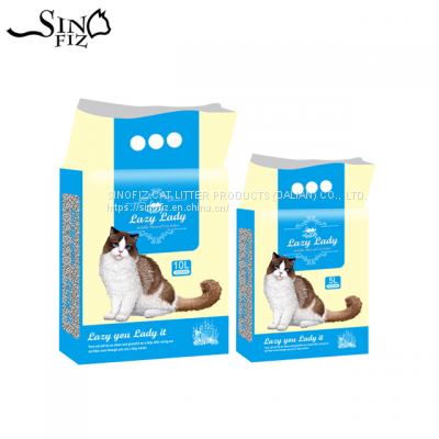 LAZY LADY/soluble mineral cat litter/ball/1-3.5mm/ocean/4kg