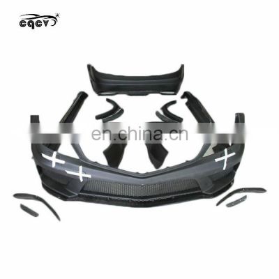 High quality BS style wide body kit for Mercedes Benz C class W204 2008-2013 front bumper rear bumper side skirts hood  spoiler