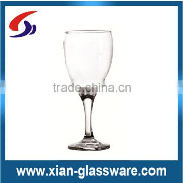 Promotional clear hand made cheap wholesale wine glass
