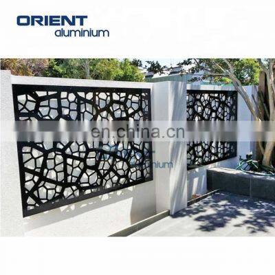 Hollow out wood plastic composite outdoor decorative screens with wholesale price