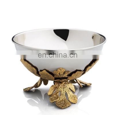 brass leaf stand bowl