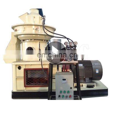 automatic rice husk peanut shell wood pellet fuel press machine with dust removal