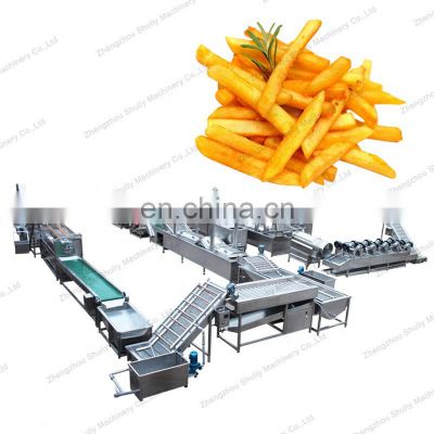 Factory supply full automatic frozen fries and potato chips processing line lays potato chips production line