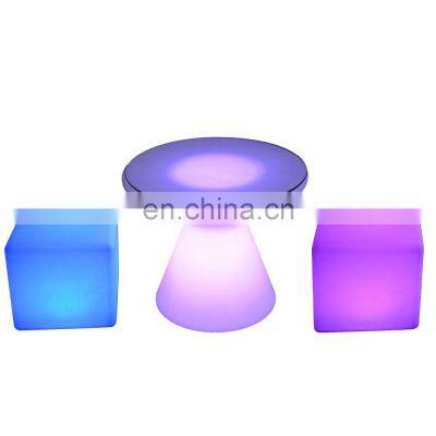 color change led cube chair led lighting bar stool outdoor leisure furniture bar chair cube