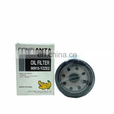 Hot sale cars oil filter fit for TOYOTA filter oil OEM 90915-YZZE2