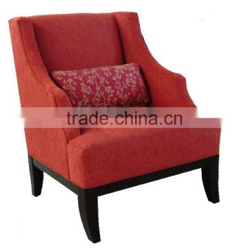 red reading room lounge soft line leather sofas(SF207-1)