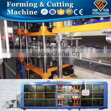 hydraulic automatic plastic forming and cutting machine