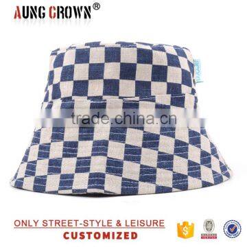 100% Cotton Custom Cool Plaid Bucket Hat