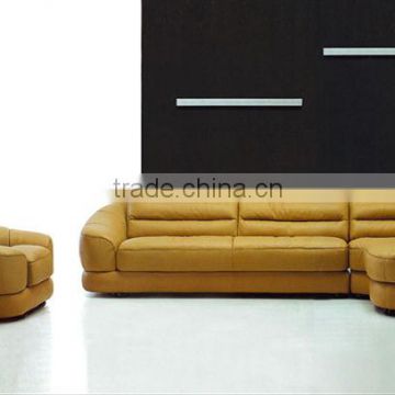 Modern minimalist head layer cowhide comfortable sitting sense italy leather sofa