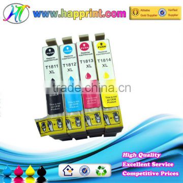 Compatible ink cartridge T1801-1804/T1811-1814 ink catridge for Epson XP-30