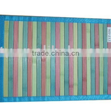 17MM width dyed multicolor bamboo table mats