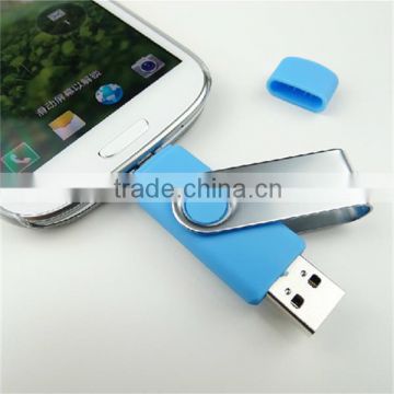 Factory Price High Quality Real Capacity Promotional Rotatable OTG USB Flash Drive 8G/16G/32G For All Smartphones