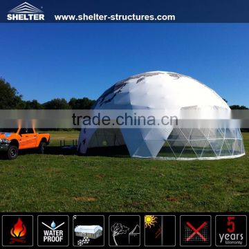 Customized pvc sphere dome tent for sports