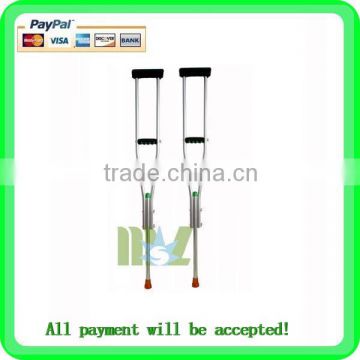 Pair of aluminum elbow crutches for sale | adjustable aluminum crutches price - MSLAC01