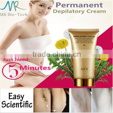 Painless permanent hair removal cream underarms for women