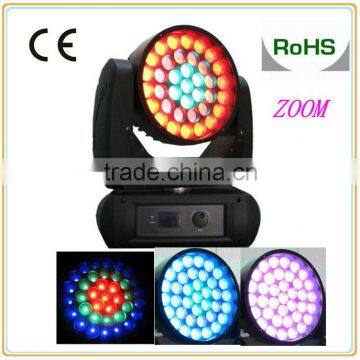 37pcs 12W rgbw 4 in 1 zoom led moving head light