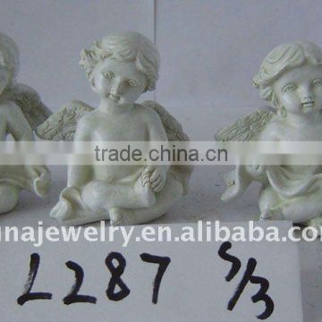 factory custom wholesale resin angel,resin white little angels models