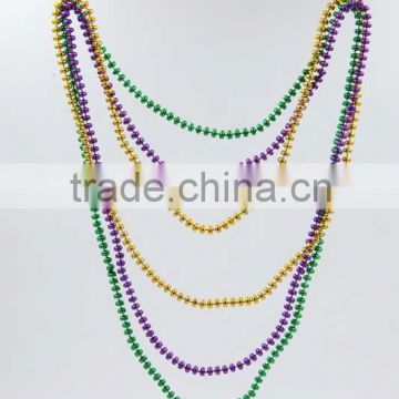 carnival party Bead chain necklace coloured glaze beads bracelet