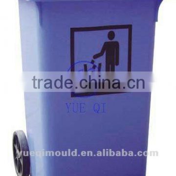 rotomolded colored plastic trash can