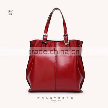 2016 hand bag set high quantity women soft strap shoulder bag