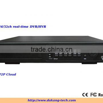 32ch Standalone DVR,p2p cloud DVR,2pcs HDD port