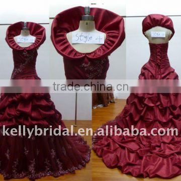 red beaded taffeta and lace sexy mother of the bride wedding dress