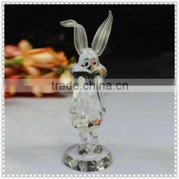 Funny Clear Crystal Rabbit Figurine For Kid's Gifts