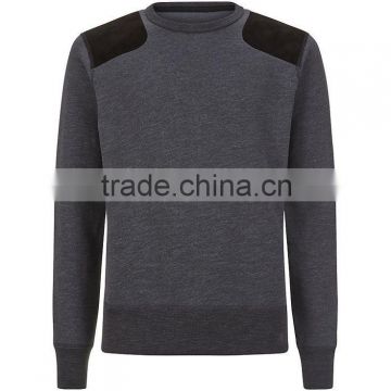 Customized Fleece Sweat Shirt with Shoulder patches