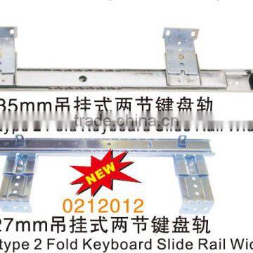 Adjustable Steel Ball Bearing Keyboard Drawer Slide Rail